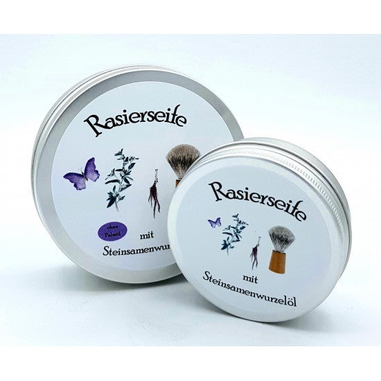 Rasierseife mit Steinsamenwurzelöl