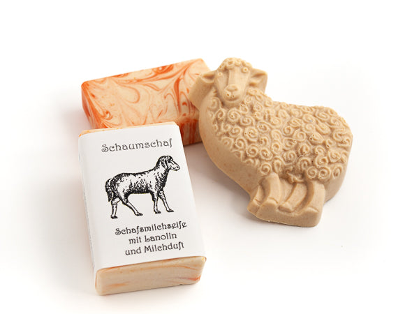 Schafmilch & Sheabutter-Seife in verschiedenen Formen