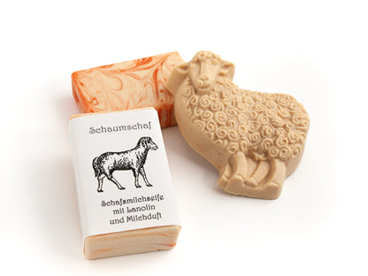Schafmilch & Sheabutter-Seife in verschiedenen Formen